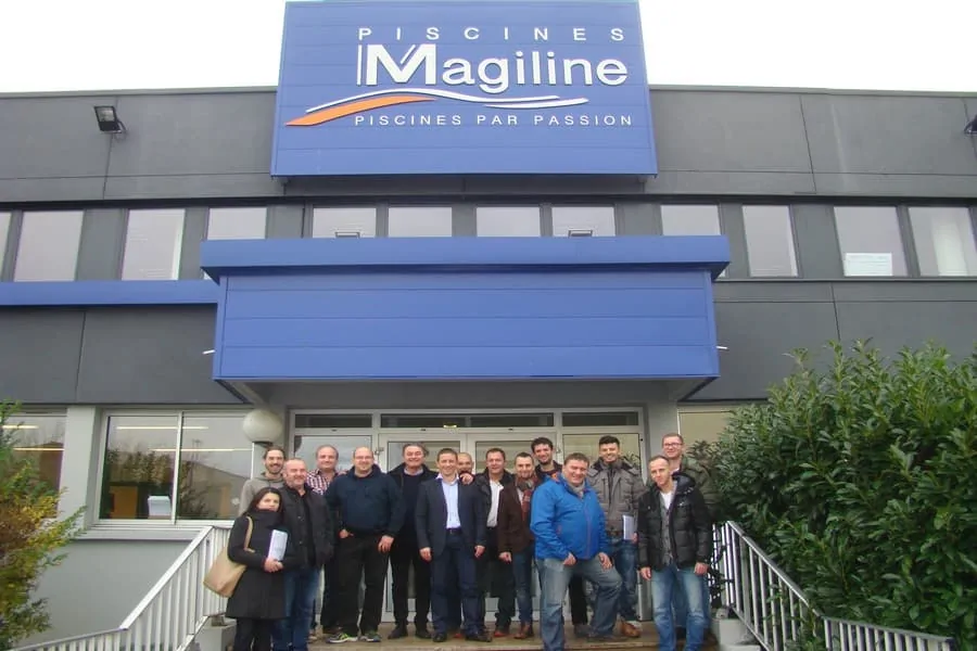 Návšteva PISCINES MAGILINE Troyes 2015